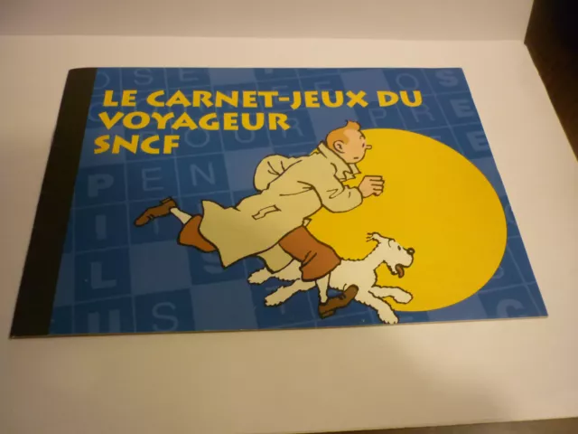 HERGE / TINTIN Le Carnet JEUX DU VOYAGEUR SNCF