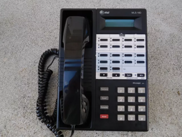AT&T Avaya Lucent Partner MLS-18D Phone Black - Free Shipping!