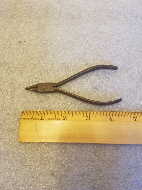 Vintage Kraueter 4.5 in Round needle nose pliers USA
