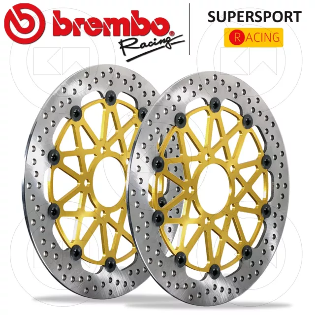 Coppia Dischi Freno Anteriori Brembo Supersport Ø 320 Yamaha Fz8 800 Anno 2012