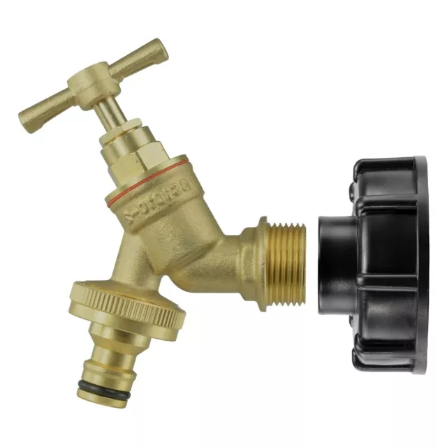 Ibc Tank Adapter Tap S60X6 60Mm Coarse Thread Brass Garden Quick Hosepipe Outlet 2