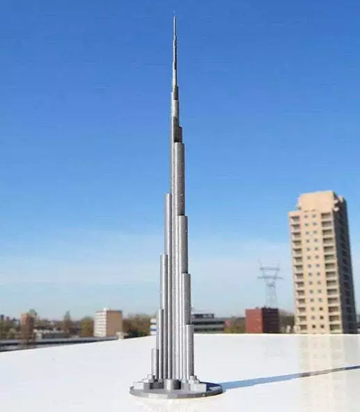 Burj Khalifa - Dubai, UAE Scaled 100% Accurate Model Miniature Tabletop Diorama