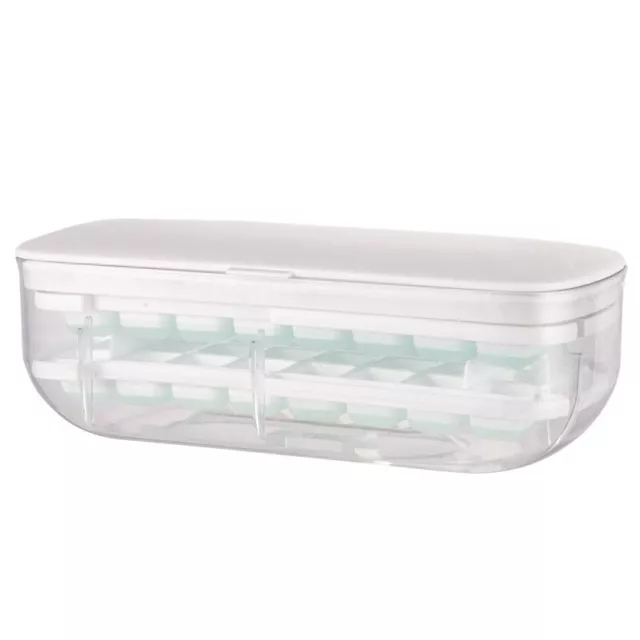 Freeze Ice Mold Ice Box Ice Tray  Freezer with Lid Refrigerator Homemade3338