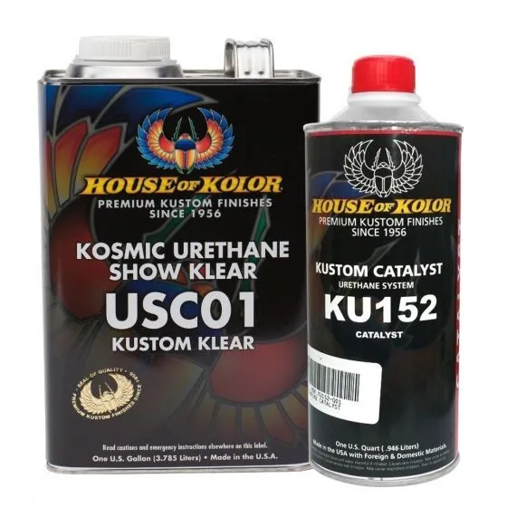 HOUSE OF KOLOR USC01 Kosmic Urethane Show Klear Low VOC Clearcoat,GALLON KIT
