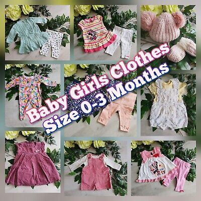 PART#2 Baby Girls Clothes Make Build Your Own Bundle Job Lot Size 0-3 Months Set