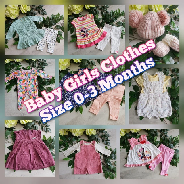 PART#2 Baby Girls Clothes Make Build Your Own Bundle Job Lot Size 0-3 Months Set