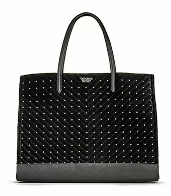 Victoria secret hotsell black velvet bag