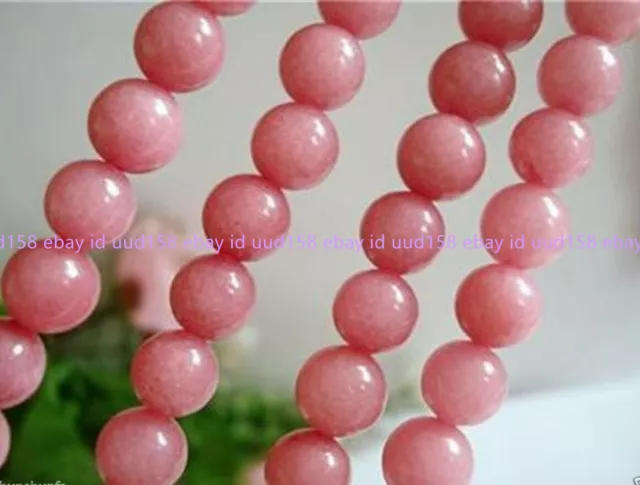 Natural 8mm Pink Morganite Round Gemstone Loose Beads 15'' AAA