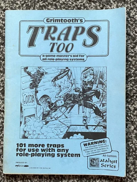 Grimtooths TRAPS TOO D&D RPG Dungeons & Dragons 1982 vgc