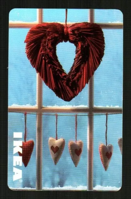 IKEA ( UK ) Holiday Heart Wreath 2006 Gift Card ( $0 )