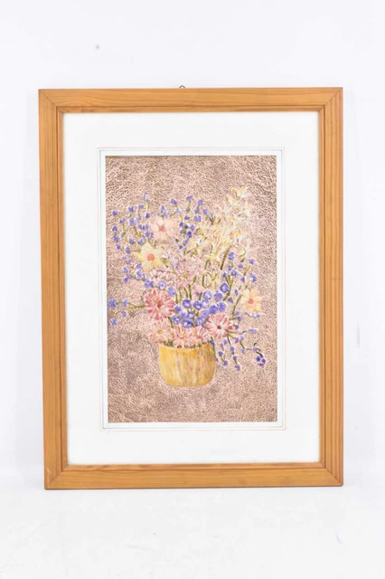 Quadro Dipinto Su Tavola Di Rame 43 X 33 Cm