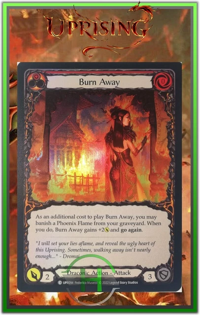 Burn Away Red Rainbow Foil - FAB:Uprising - UPR094 - Carte Anglaise