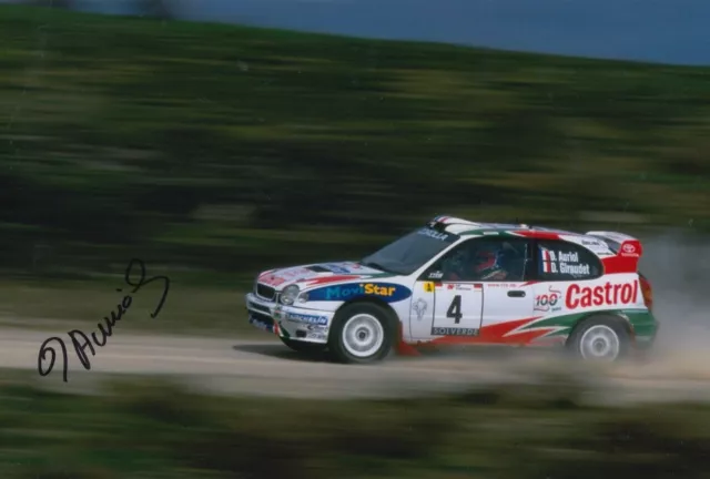 Didier Auriol Hand Signed 12x8 Photo - Rally Autograph 13.