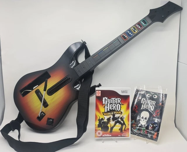 Nintendo Wii Guitar Hero World Tour Bundle Guitar Drums Game Console NEW WIRES