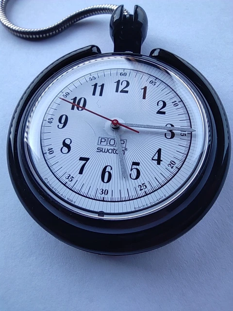 SWATCH POP MEMENTO PPB101 1994 NEW pocket watch with steel