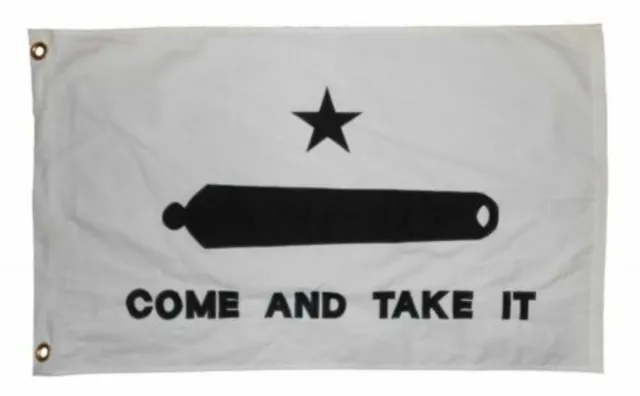 3x5 Texas Gonzales Gonzalez Come and Take It Cannon Flag 3'x5' Banner grommets