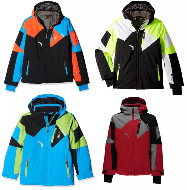 Spyder Boys Kids 3M Thinsulate Insulated Watertight Leader Snow Ski Jacket NEW