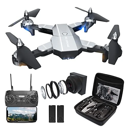 Drone with 1080P Camera for Adults,Foldable RC Quadcopter, Helicopter Toys,