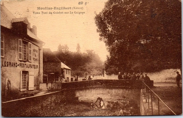 58 MOULINS ENGILBERT - vieux pont du guichet.