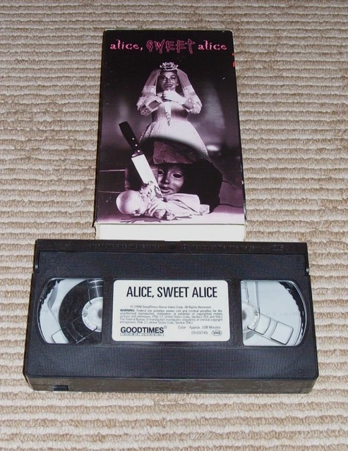 ALICE, SWEET ALICE VHS Tape with Brooke Shields! GoodTimes Home Video