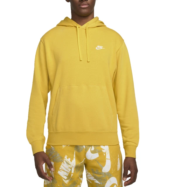 Nike Felpa da Uomo con Cappuccio Club Gialla Taglia M Cod CZ7857-709
