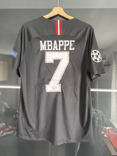 PSG 2018-2019 Third Champions League Mbappe Nike Jordan Trikot Größe XL