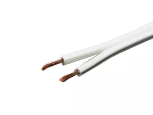 1-50m LED Kabel Zwillingslitze 2x 1,50mm² weiß 2 adrig Litze 100