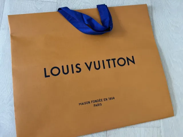 Large LOUIS VUITTON Authentic Empty Paper Gift Shopping Tote Bag 19"x16”x9”