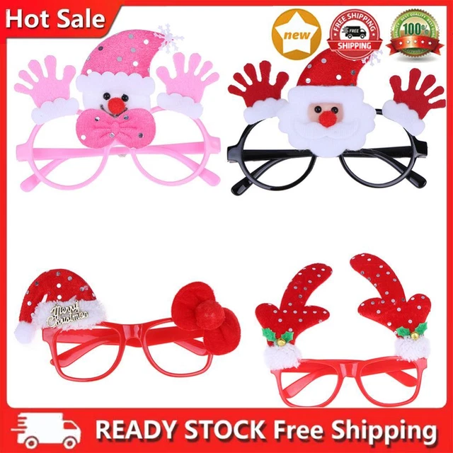 1Pair Festival Glasses Ornaments Xmas Children Eyewear Decoration for Home Hotel