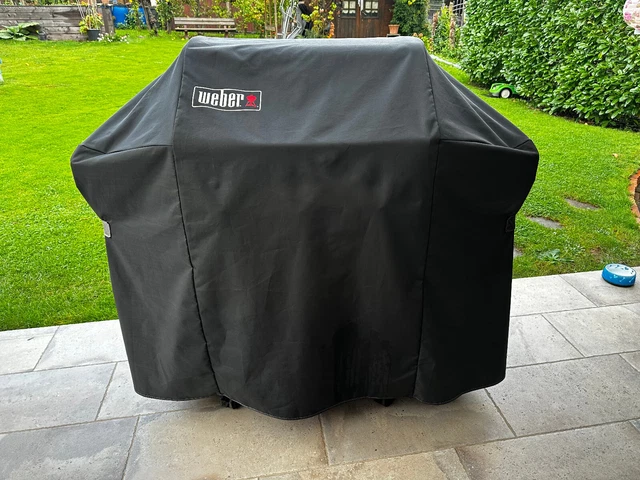 Weber Gasgrill mit Seitenkochstelle und Abdeckhaube