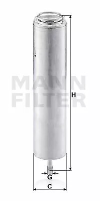MANN-FILTER Kraftstofffilter mit Dichtung (WK 5002 x) für BMW 7 X6 5 Mini