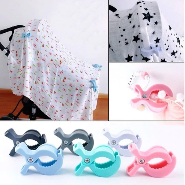 couverture Moustiquaire Clips Crochet poussette Pram Clip jouet poussette