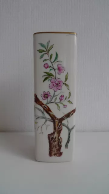 H&G Selb Baviera Heinrich Alemania Porcelana Florero Flower Pintado a Mano