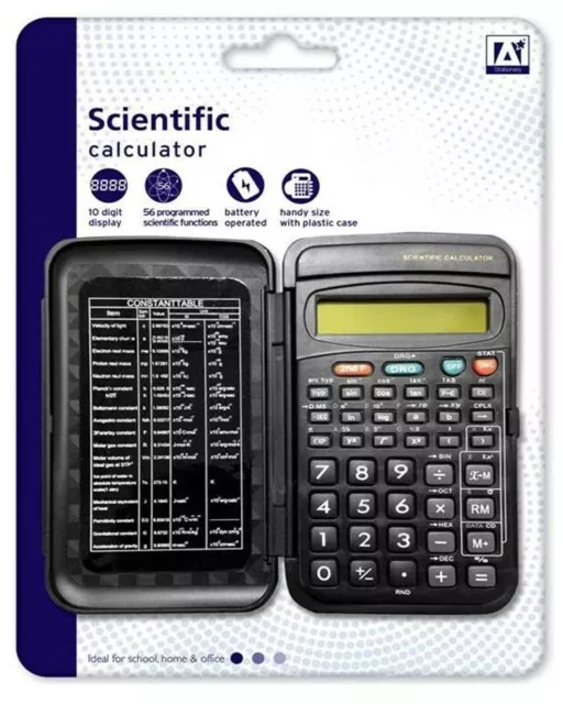 Pocket Sized Scientific Calculator Cover Case GCSE Maths A Level School Office