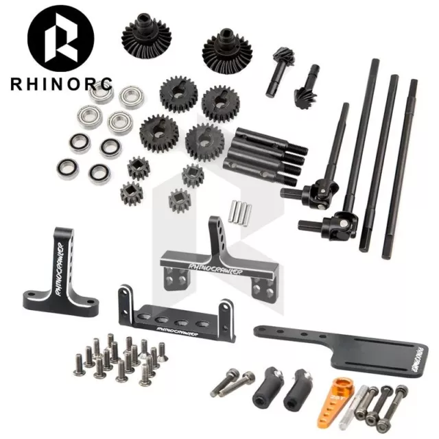 Rhino Hardened Overdrive Portal Axle Gears For Axial Capra Offset (VP) CNC Full