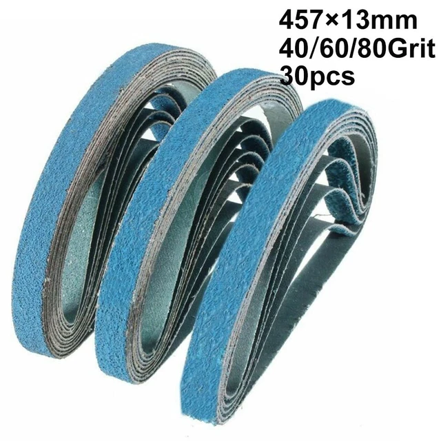30 piezas 2.5/5.1x45.7cm 40/60/80 grano circonita lijado correa pulido