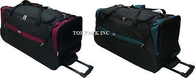 30" Polyester Rolling Wheeled Duffel Bag Travel Duffel Bag on Wheel - Heavy Duty