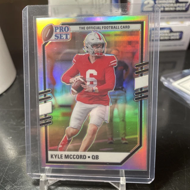 2022 LEAF PRO Set Draft PSBKM1 Kyle McCord argent prismatique Ohio