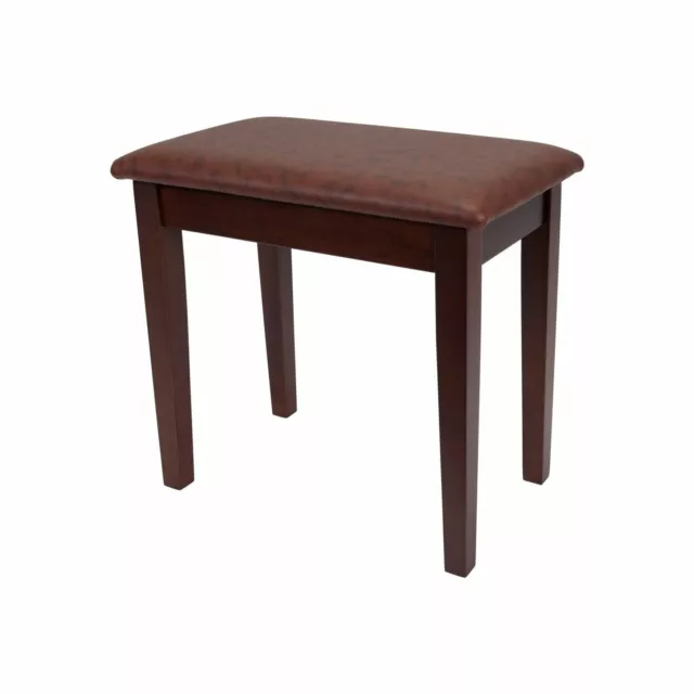 Crown Compact Piano Stool with Storage Compartment (Walnut)