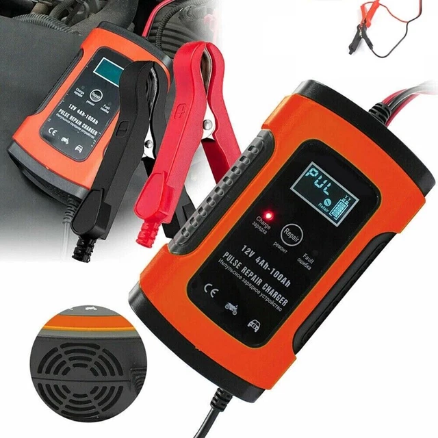 Chargeur de Batterie 12V Automatique Intelligent pour Auto Moto Voiture 2