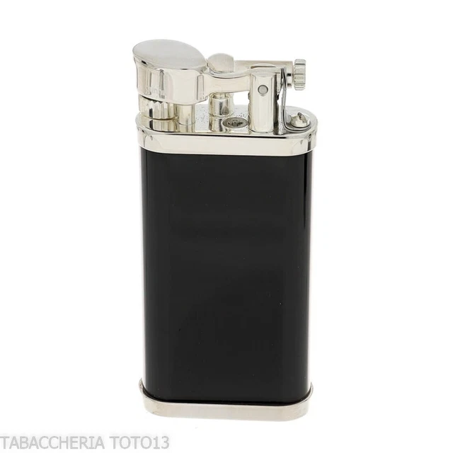 Accendino Dunhill Unique placcato palladio e lacca nera
