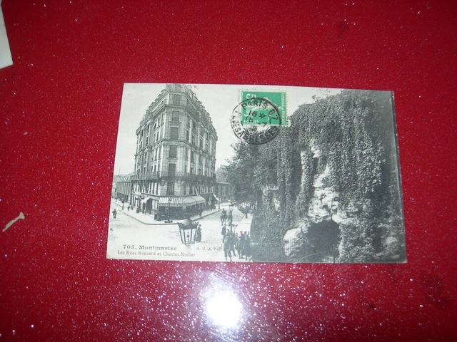 Antique Montmartre Paris Postcard