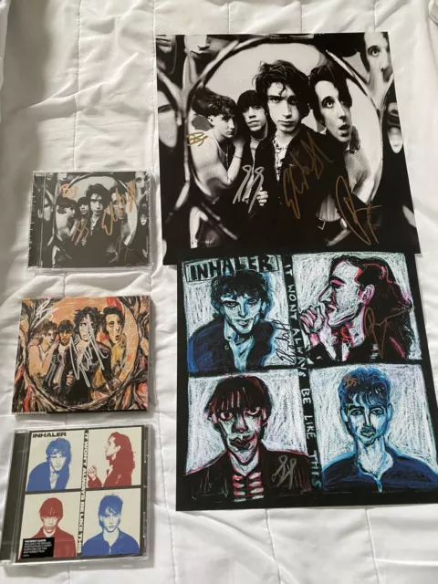 Inhaler Signed - Cuts And Bruises Signed CDs + Signed Lithographs -Noel Fielding