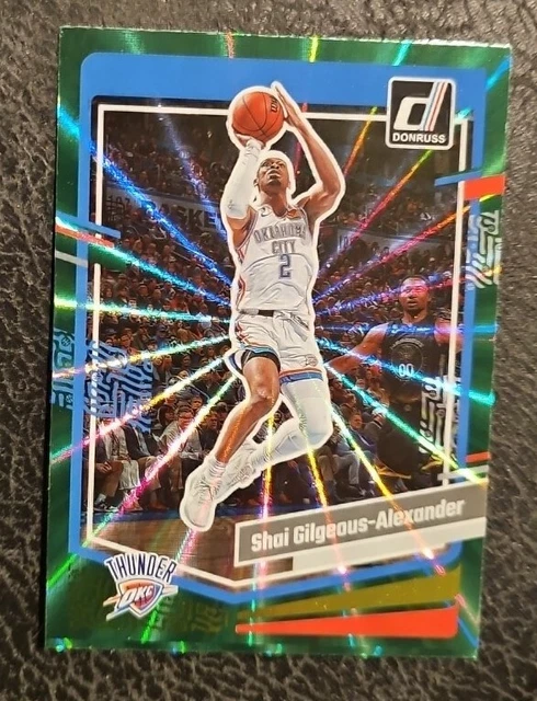 Carte Jalen Williams OKC Thunder - Panini Donruss Yellow Laser Holo 2023-24 #76/25