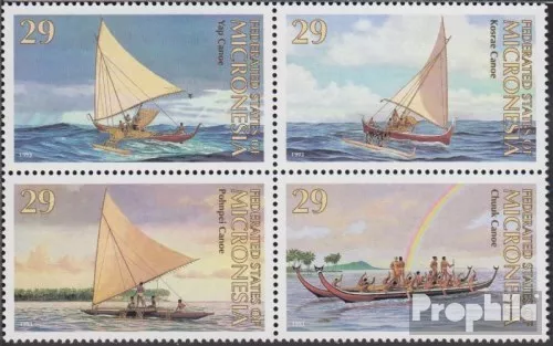 Mikronesien 290-293 block of four unmounted mint / never hinged 1993 Traditional