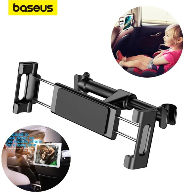 Baseus Car Back Seat Headrest 360° Mount Tablet Holder for 4.7-12.9” iPad Phones