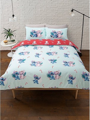 blu Disney Lilo & Stitch Ohana Full/Queen reversibile piumone 