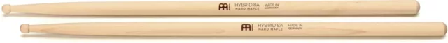 Meinl Stick & Brush Hybrid Drumsticks - 8A - Hard Maple (5-pack) Bundle