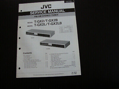 JVC T-X30 T-X30L Tuner Service Manual *Original* 