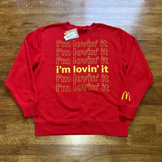 McDonalds Sweater Adult Large I'm Lovin It  Logo  Box Lunch Exclusive NWT